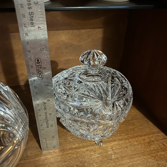 Crystal candy covered bowl. - Picture 2 of 2